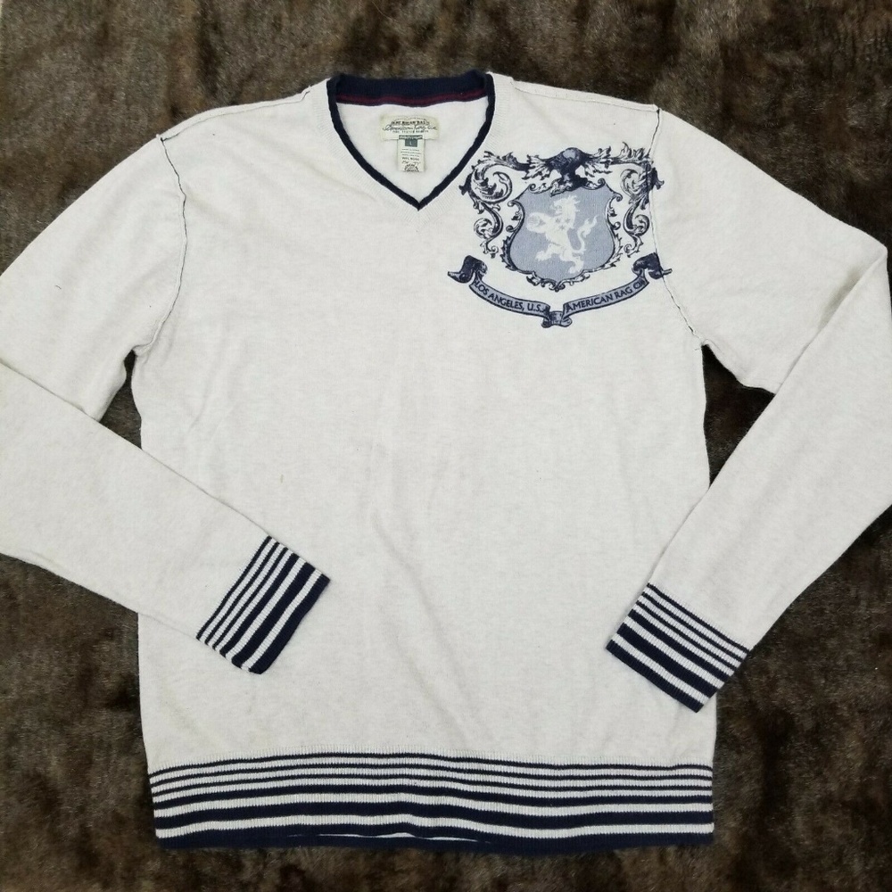 American Rag Cie Men's V-Neck Sweater Size Large